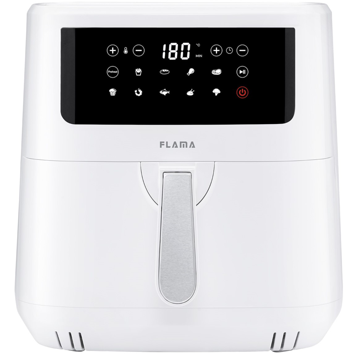 Freidora de aire Flama 691FL, 7.5 litros, 2150W, Dual Heat, sin aceite, blanco